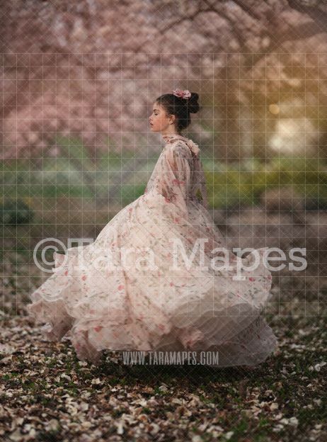 Spring Trees Digital  Backdrop