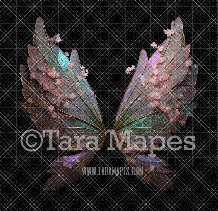 Fairy Wing Overlay - Fairy Wing Overlay - Crystal Digital Wings - Glitter Sparkles Fairy Wing - Digital Fairy Wings