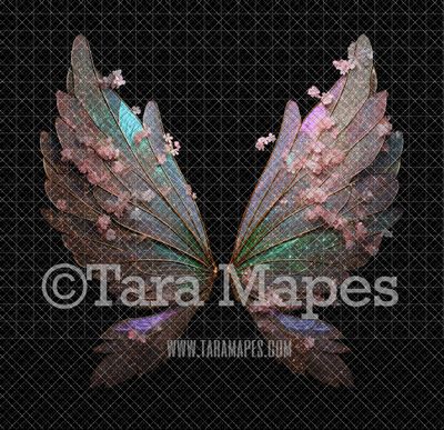 Fairy Wing Overlay - Fairy Wing Overlay - Crystal Digital Wings - Glitter Sparkles Fairy Wing - Digital Fairy Wings