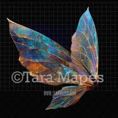 Fairy Wing Overlay - Fairy Wing Overlay - Crystal Digital Wings - Glitter Sparkles Fairy Wing - Digital Fairy Wings