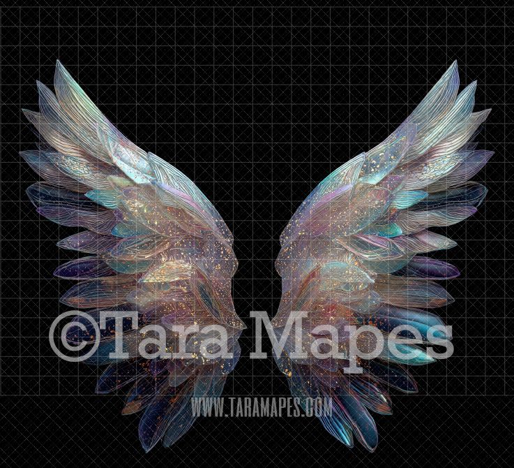Fairy Wing Overlay - Fairy Wing Overlay - Crystal Digital Wings - Glitter Sparkles Fairy Wing - Digital Fairy Wings