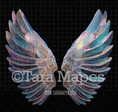 Fairy Wing Overlay - Fairy Wing Overlay - Crystal Digital Wings - Glitter Sparkles Fairy Wing - Digital Fairy Wings
