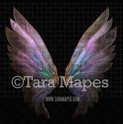 Fairy Wing Overlay - Fairy Wing Overlay - Crystal Digital Wings - Glitter Sparkles Fairy Wing - Digital Fairy Wings