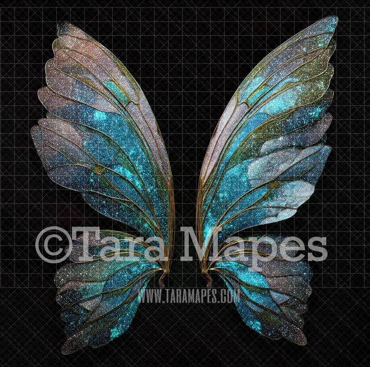 Fairy Wing Overlay - Fairy Wing Overlay - Crystal Digital Wings - Glitter Sparkles Fairy Wing - Digital Fairy Wings