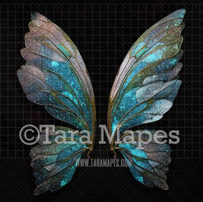 Fairy Wing Overlay - Fairy Wing Overlay - Crystal Digital Wings - Glitter Sparkles Fairy Wing - Digital Fairy Wings