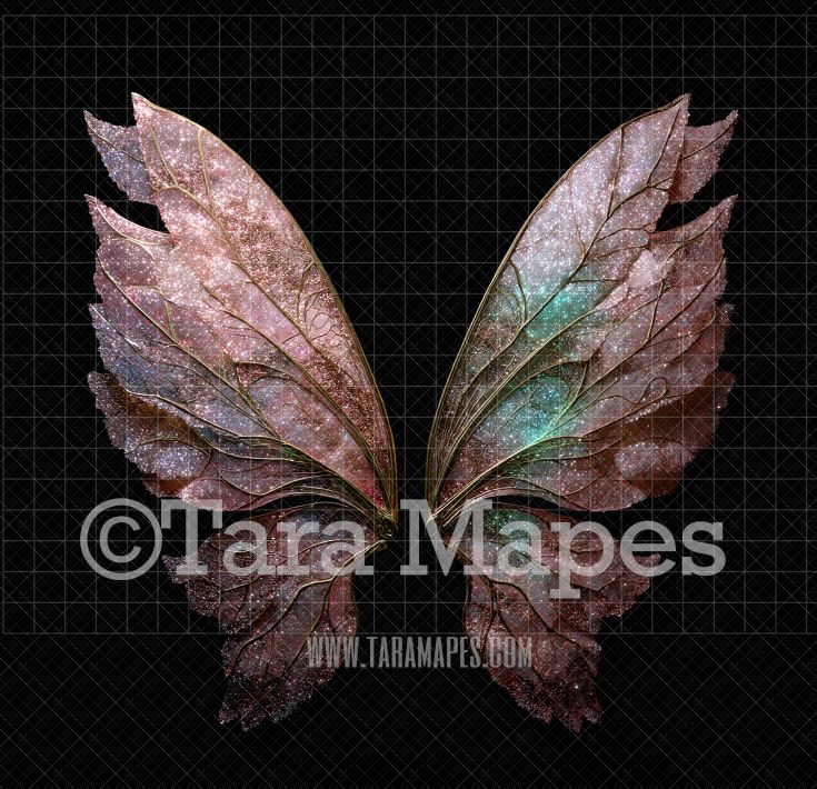 Fairy Wing Overlay - Fairy Wing Overlay - Crystal Digital Wings - Glitter Sparkles Fairy Wing - Digital Fairy Wings
