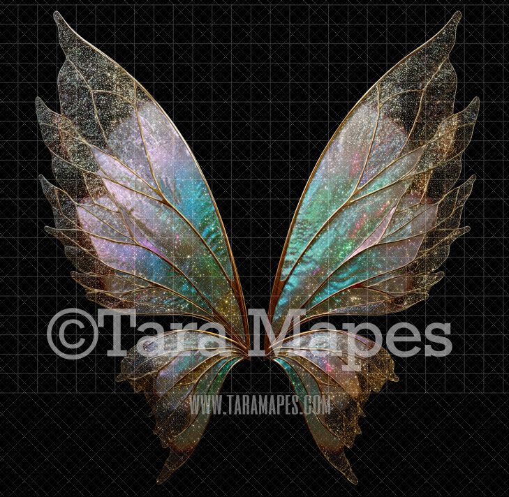 Fairy Wing Overlay - Fairy Wing Overlay - Crystal Digital Wings - Glitter Sparkles Fairy Wing - Digital Fairy Wings