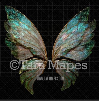 Fairy Wing Overlay - Fairy Wing Overlay - Crystal Digital Wings - Glitter Sparkles Fairy Wing - Digital Fairy Wings