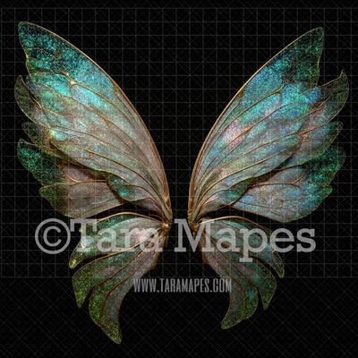 Fairy Wing Overlay - Fairy Wing Overlay - Crystal Digital Wings - Glitter Sparkles Fairy Wing - Digital Fairy Wings