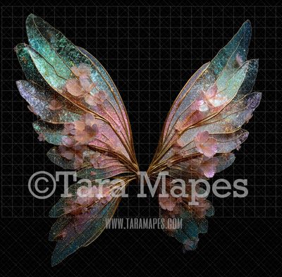 Fairy Wing Overlay - Fairy Wing Overlay - Crystal Digital Wings - Glitter Sparkles Fairy Wing - Digital Fairy Wings