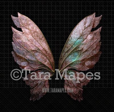 Fairy Wing Overlay - Fairy Wing Overlay - Crystal Digital Wings - Glitter Sparkles Fairy Wing - Digital Fairy Wings