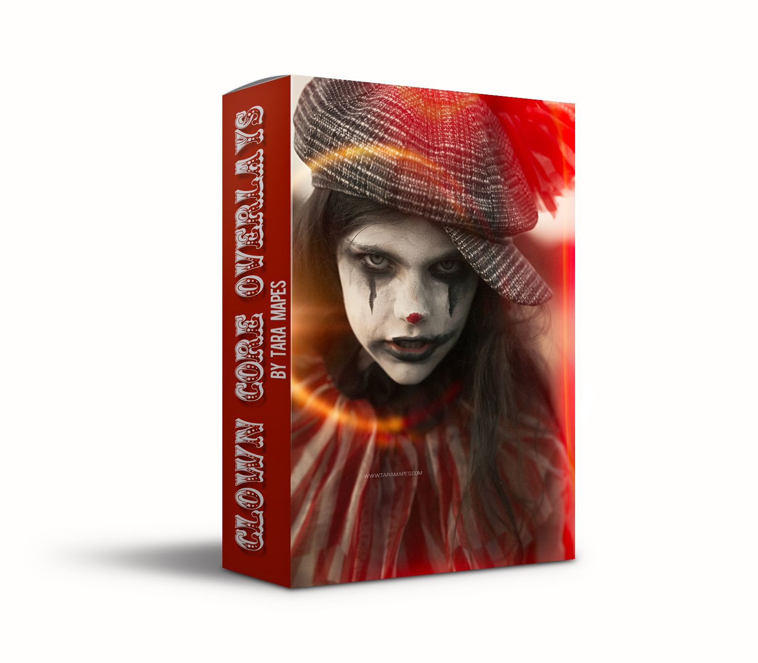 Clown Core Overlays - 83 Circus Overlays - Light Flares, Grunge, Light Prisms, Light Leaks, Bokeh Scratches Texture Overlays
