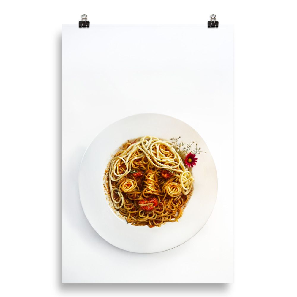 Pasta Girl - Photo paper poster