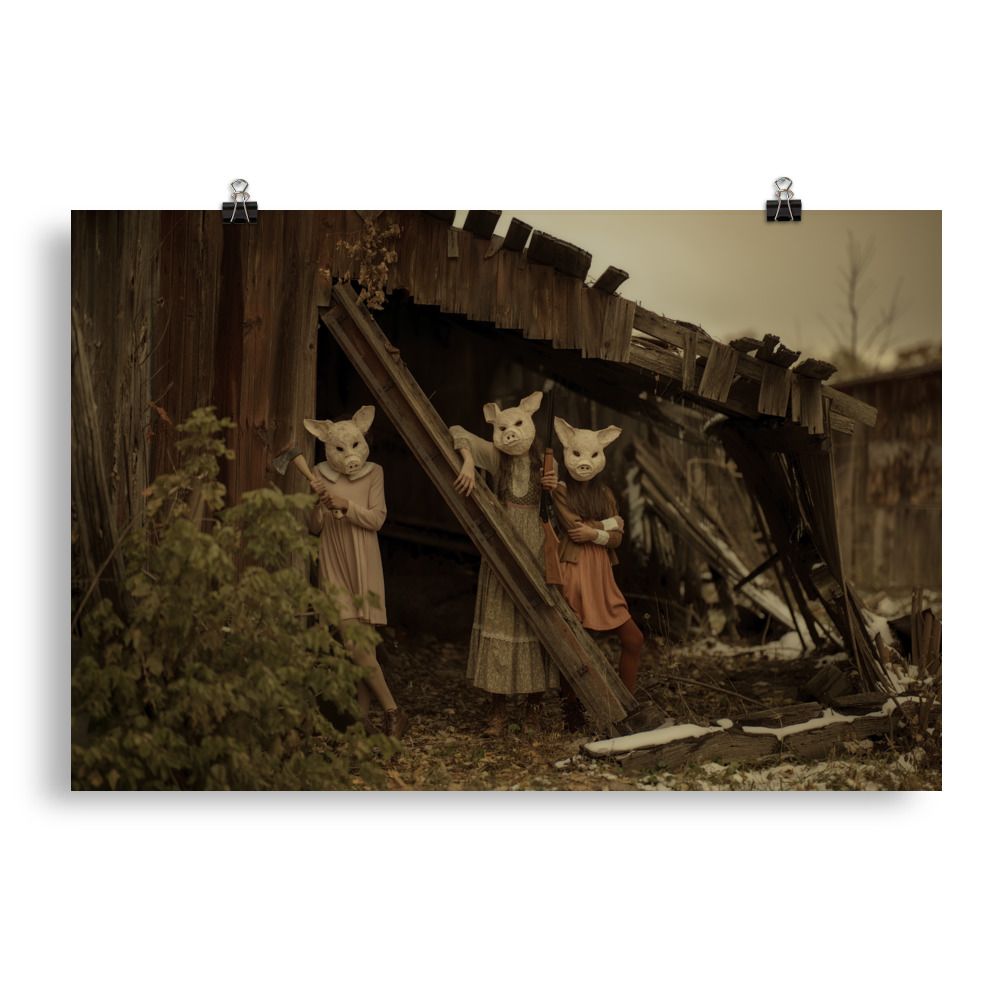 Three Little Pigs | Come on In - Photo paper poster