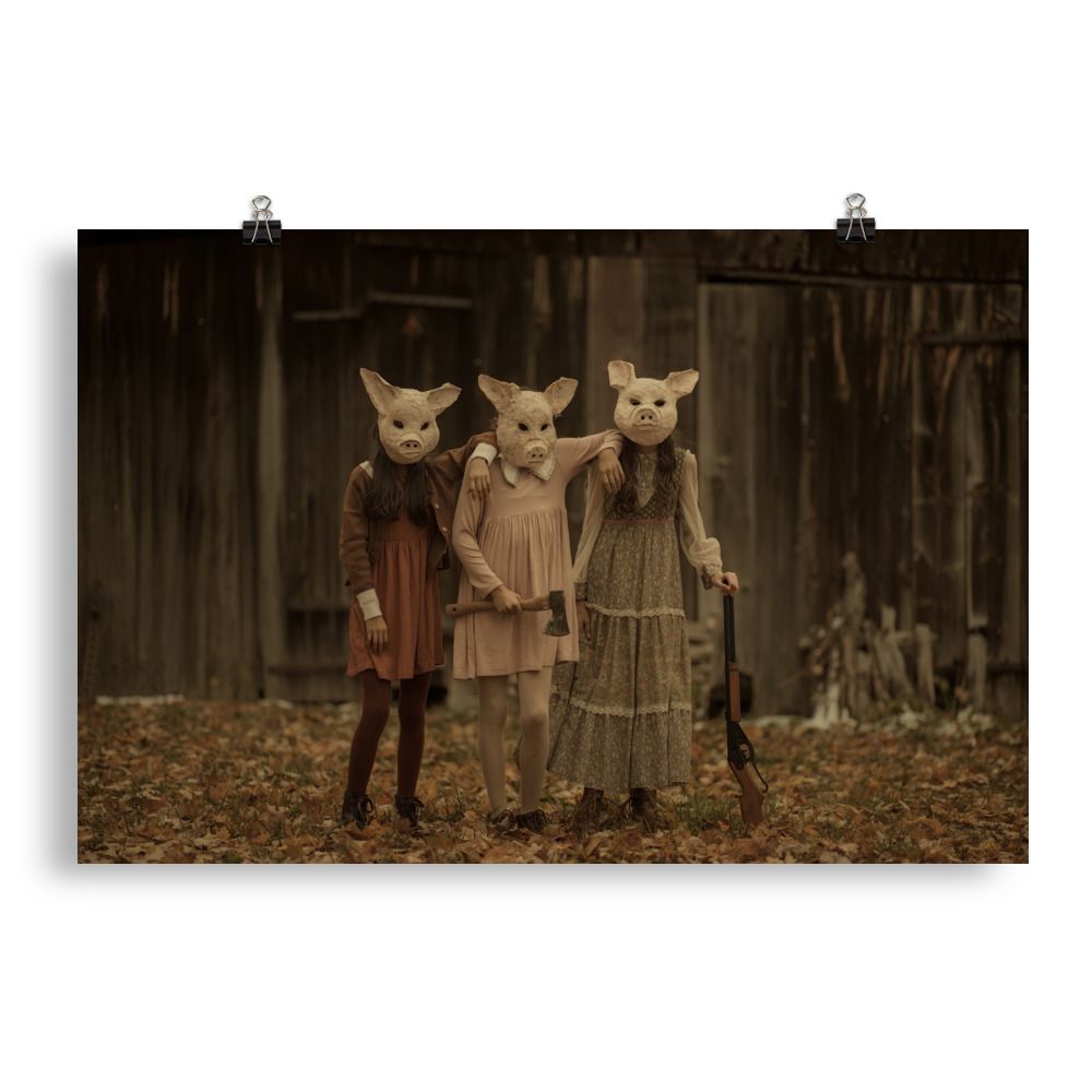 Huff and Puff - Photo paper poster