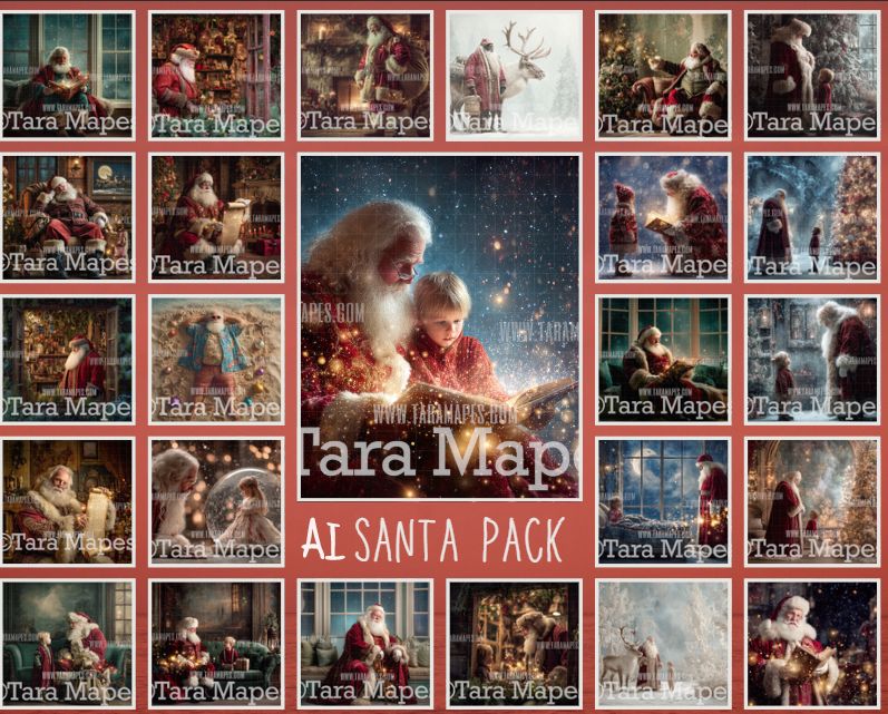 74 PACK of Santa Digital Backgrounds - Santa Digital Bundle 74 PACK of Santa Digital Backgrounds - Santa Digital Bundle