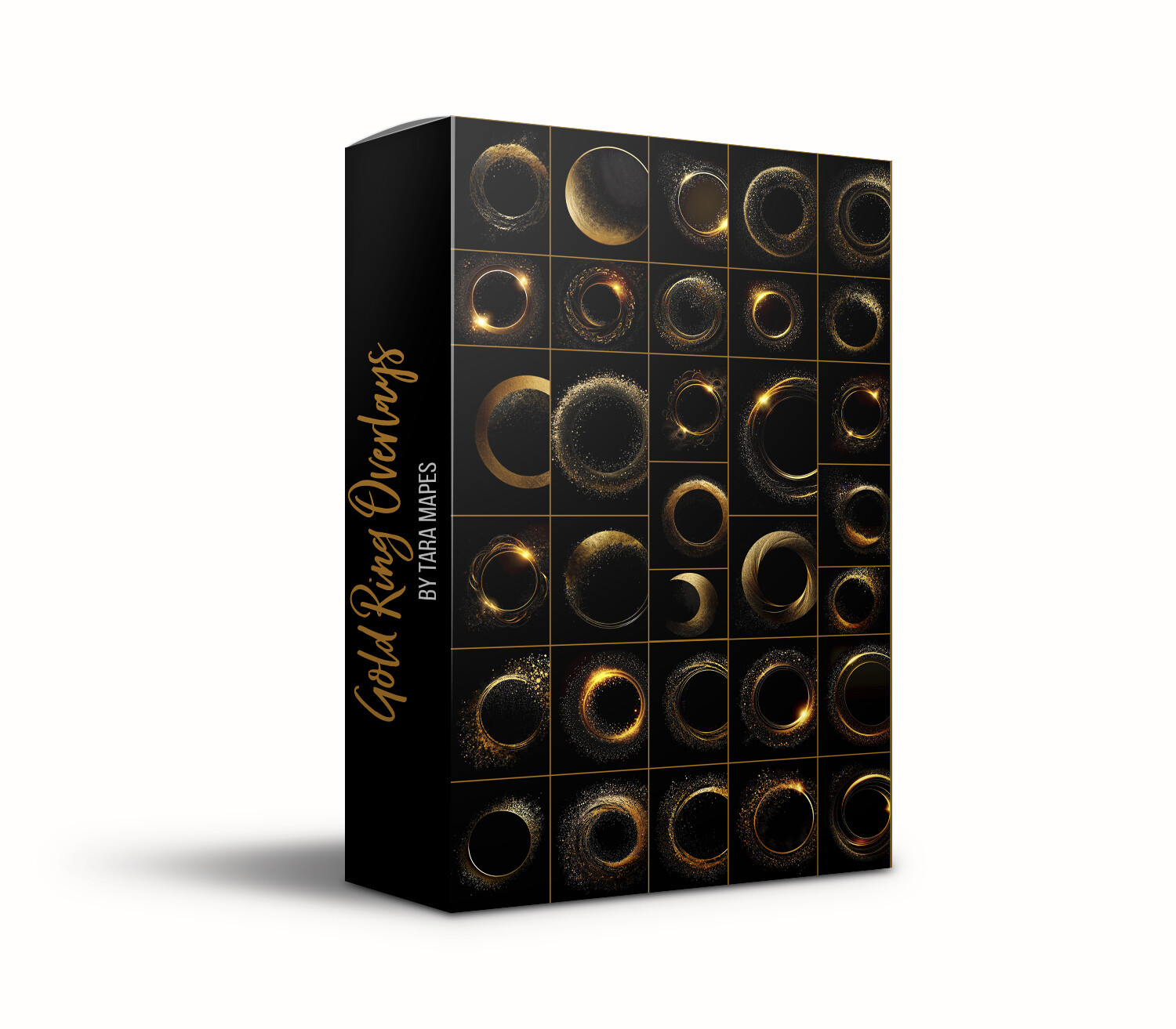 35 Gold Ring Overlays - Glitter Sparkle Rings - Sparkle Halo Overlays - Gold Ring Overlays - Nimbus Overlays - Golden Circle Overlays - Digital Overlays