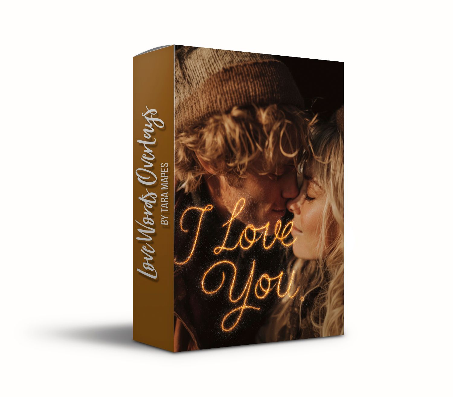 Love Word Overlays - 50Magical Glowing Love Words, Glittery Sparkles and Expressions - Valentine Word Overlays