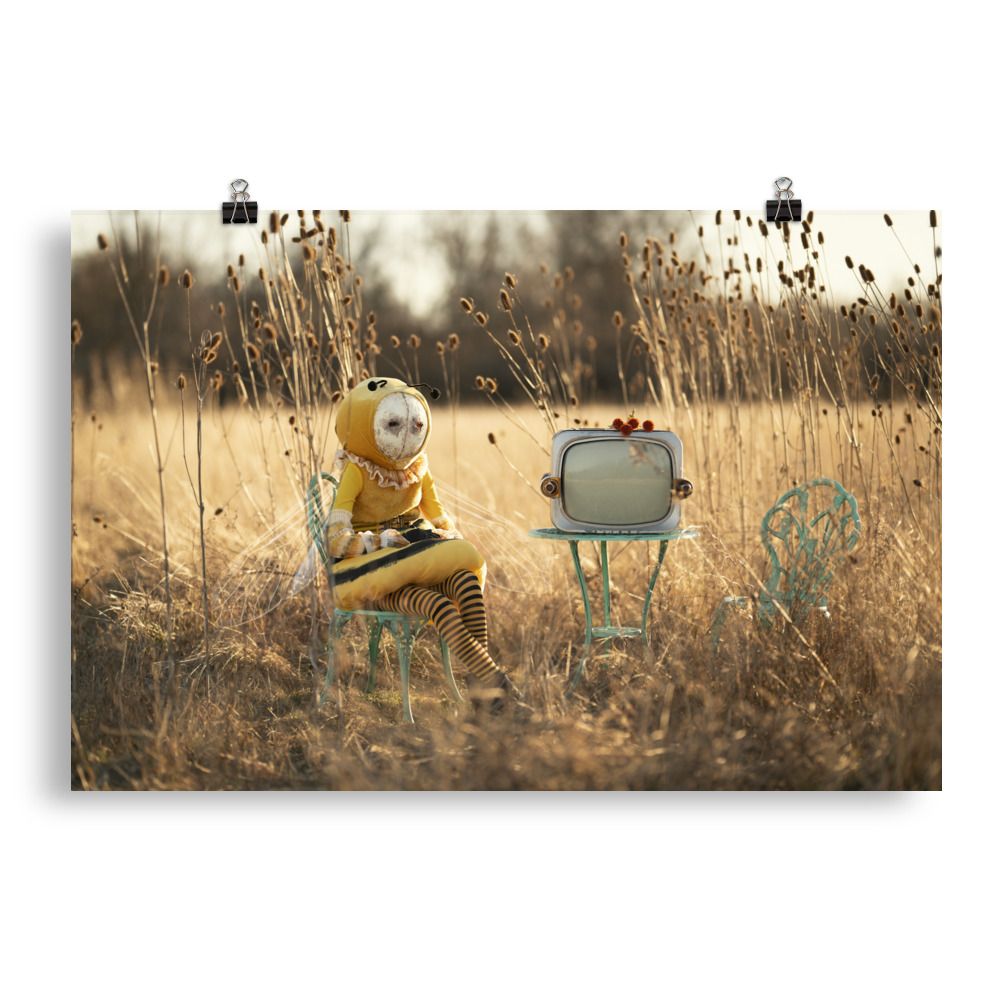 Bee- Wildered Photo paper poster