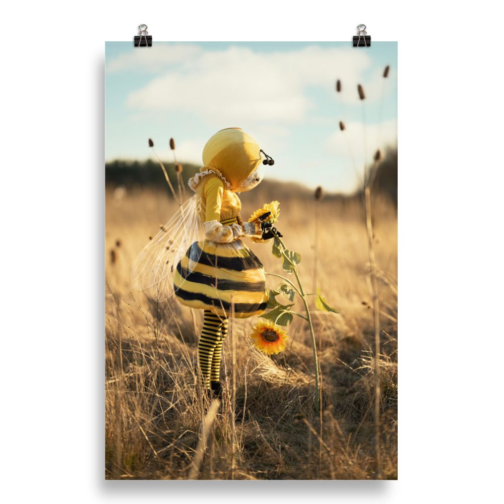 You Are Bee-utiful Photo paper poster