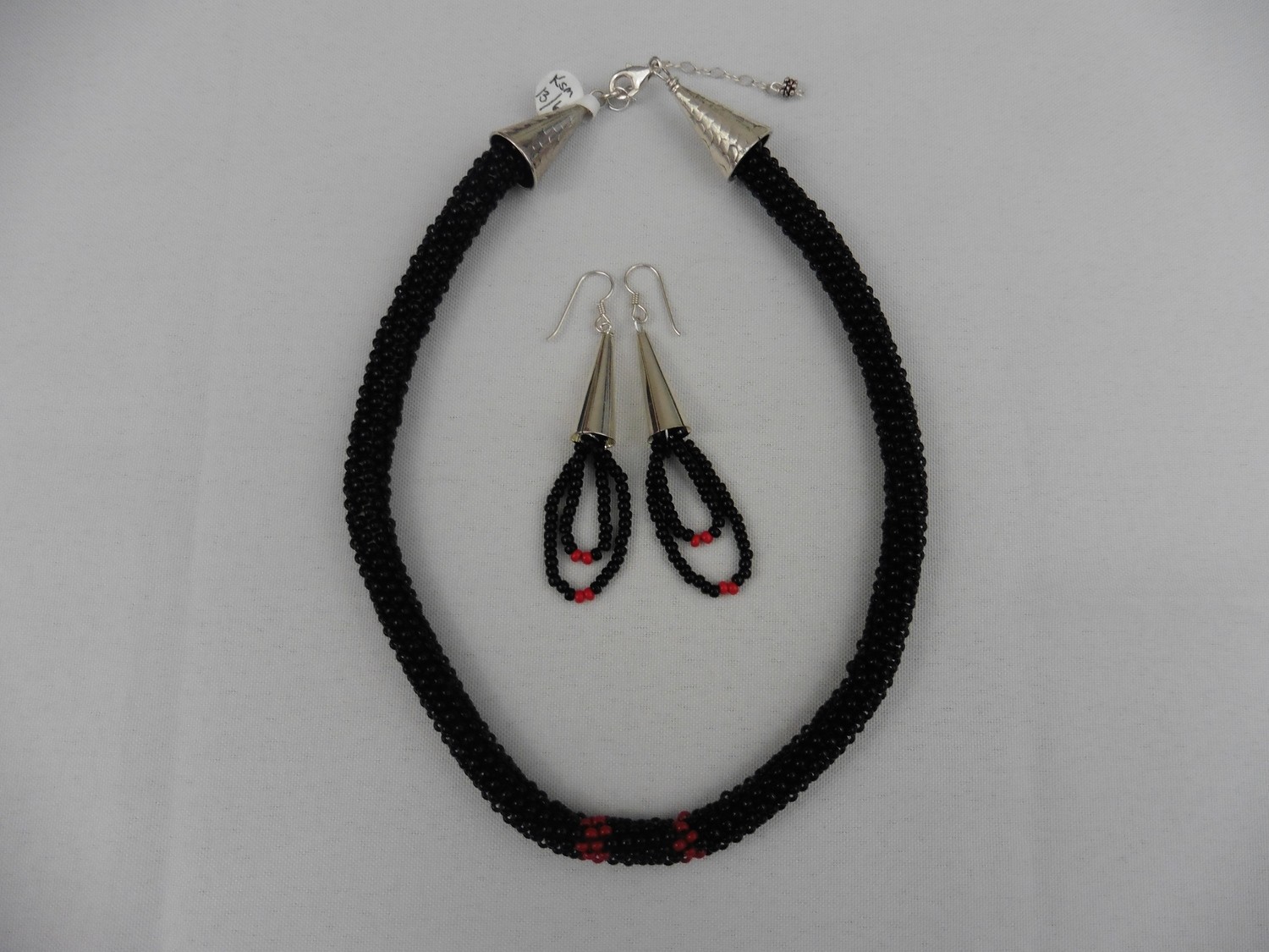 Czech Glass Beaded Necklace & Earring Set