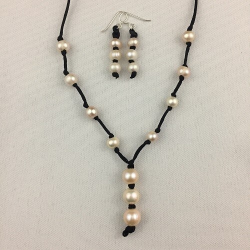 Freshwater Pearls Necklace & Earring Set SOLD