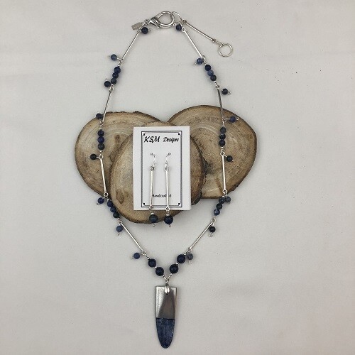 Sodalite Necklace & Earring Set SOLD
