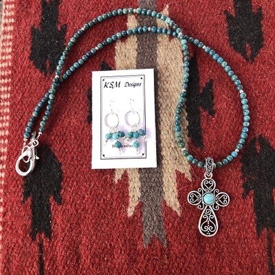 Turquoise Necklace & Earring Set