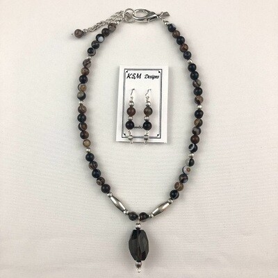 Tibetan Necklace & Earring Set