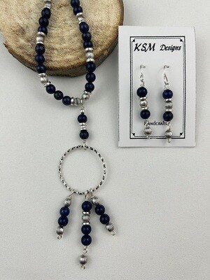 Lapis Lazuli Necklace & Earring Set