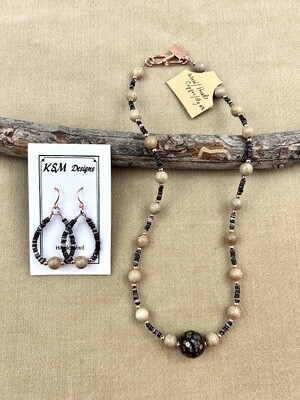 Agate Necklace &amp; Earring Set