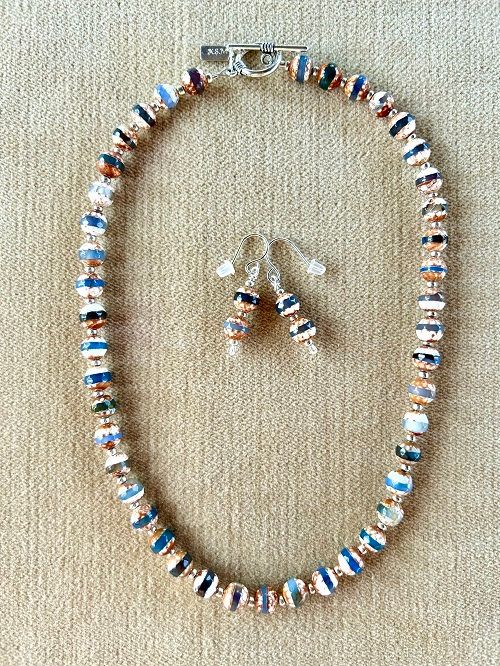 TIBETAN NECKLACE &amp; EARRING SET