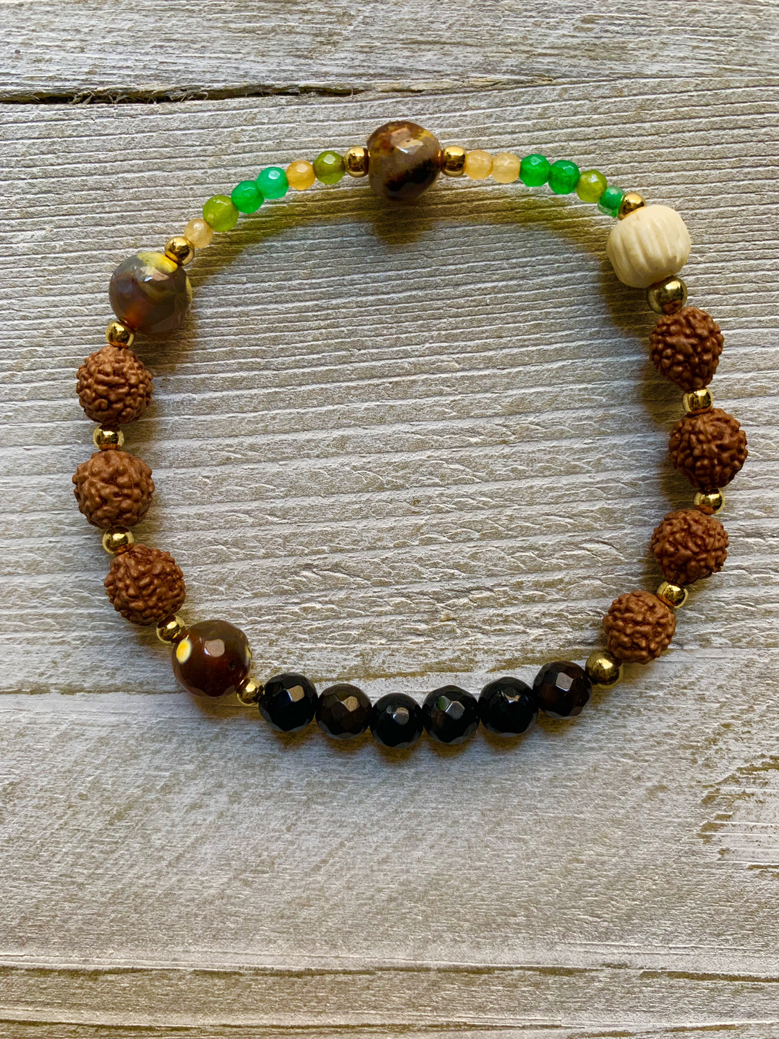 Beaded Stretch Cord Sudraksha