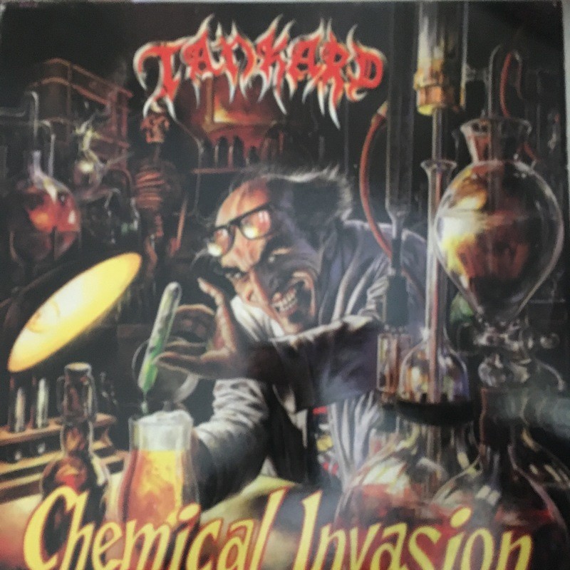 Tankard Chemical Invasion Rock, Thrash, Speed Metal, Vinyl LP PROMO COMBAT NI