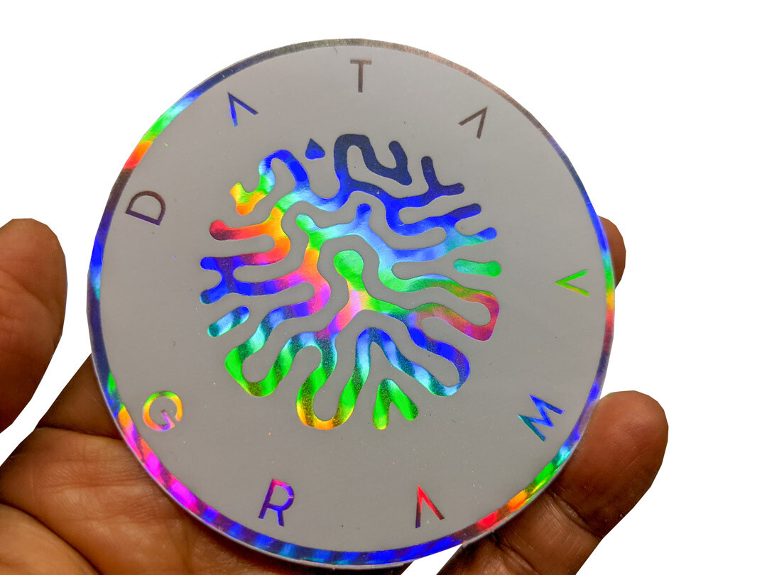 Hologram sticker circle