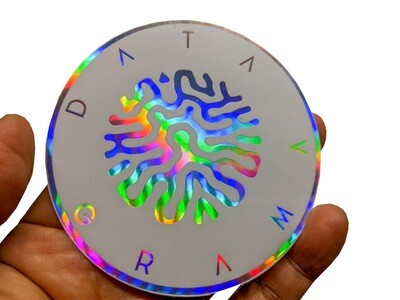 Hologram sticker circle