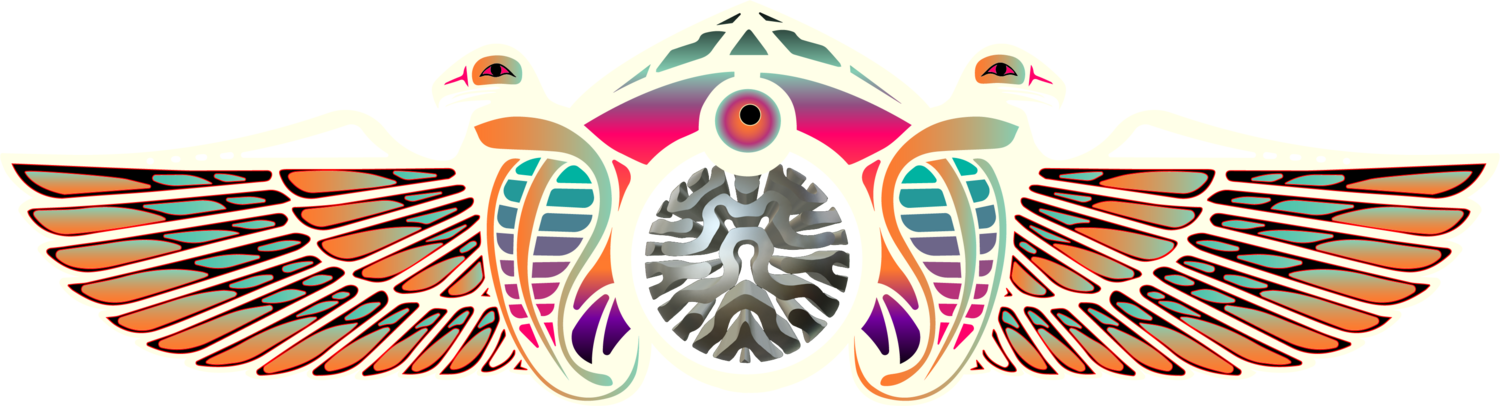 Totem sticker white 11&quot; x 3.1&quot;