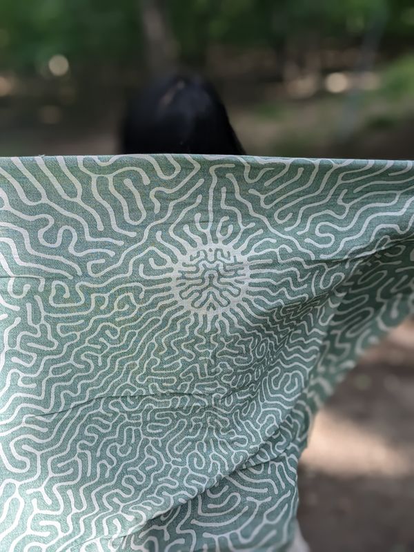 Turkish towel  Green + Gray