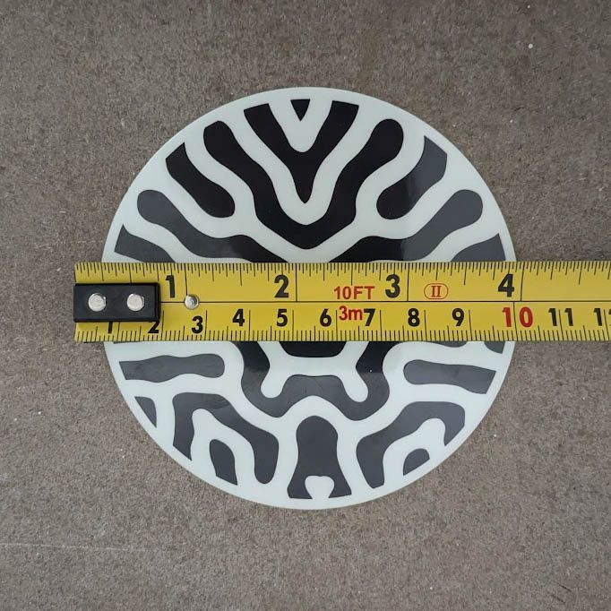 Glow in dark round sticker 4&quot;