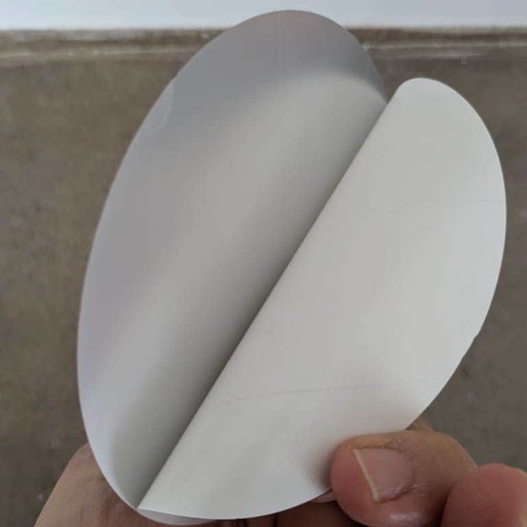 Glow in dark round sticker 4&quot;