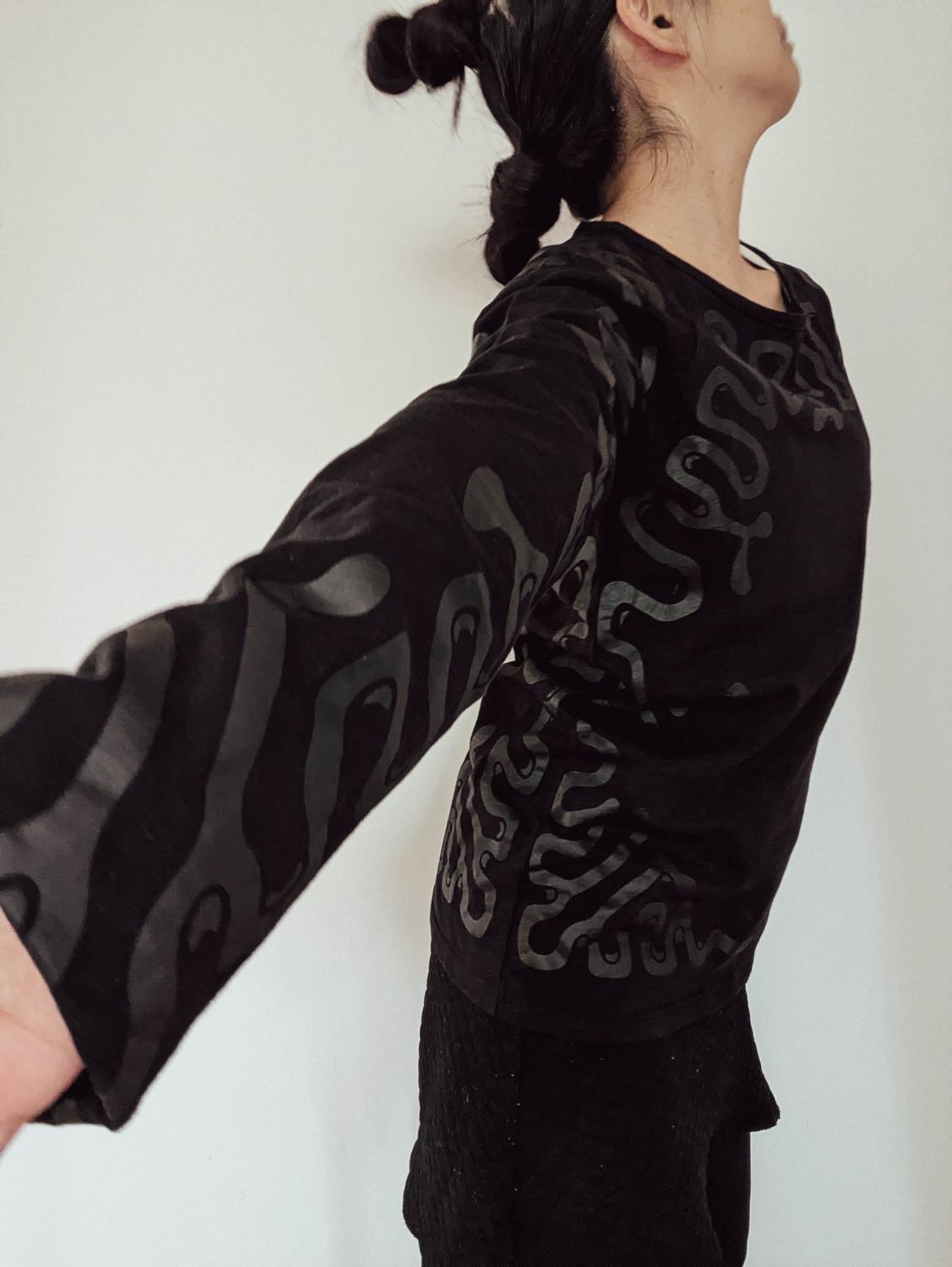 Charcoal Bamboo Long sleeve t-shirts ( UNISEX )