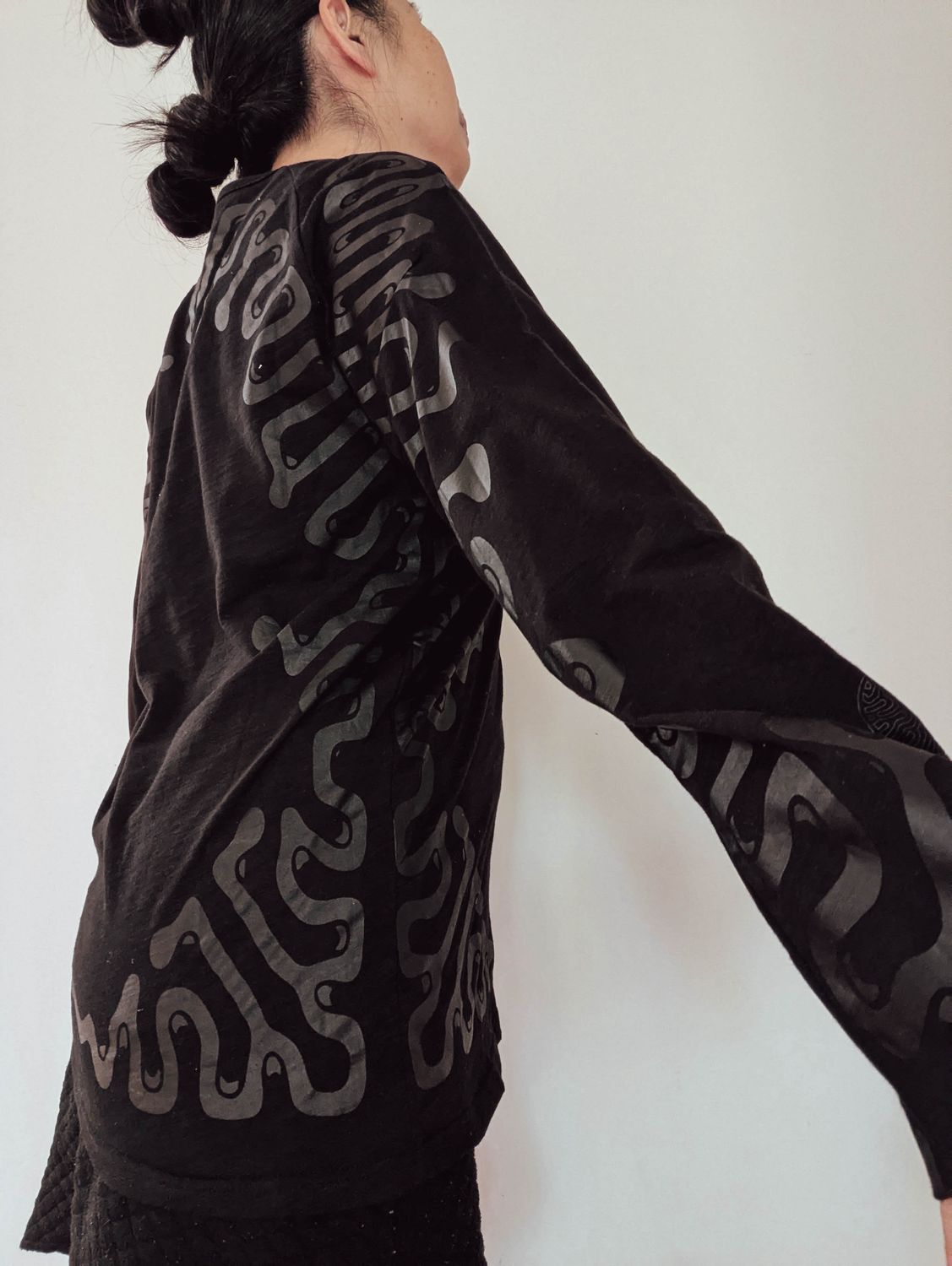 Charcoal Bamboo Long sleeve t-shirts ( UNISEX )