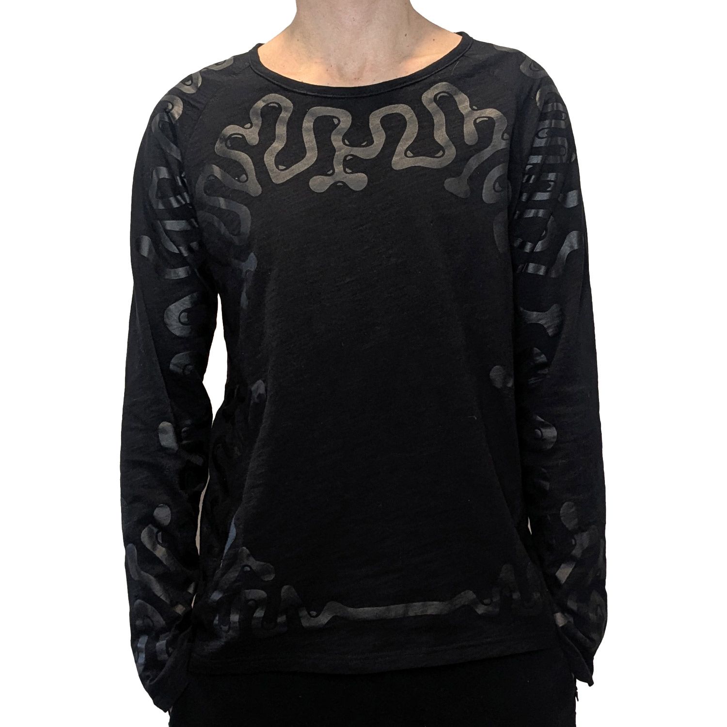 Charcoal Bamboo Long sleeve t-shirts ( UNISEX )