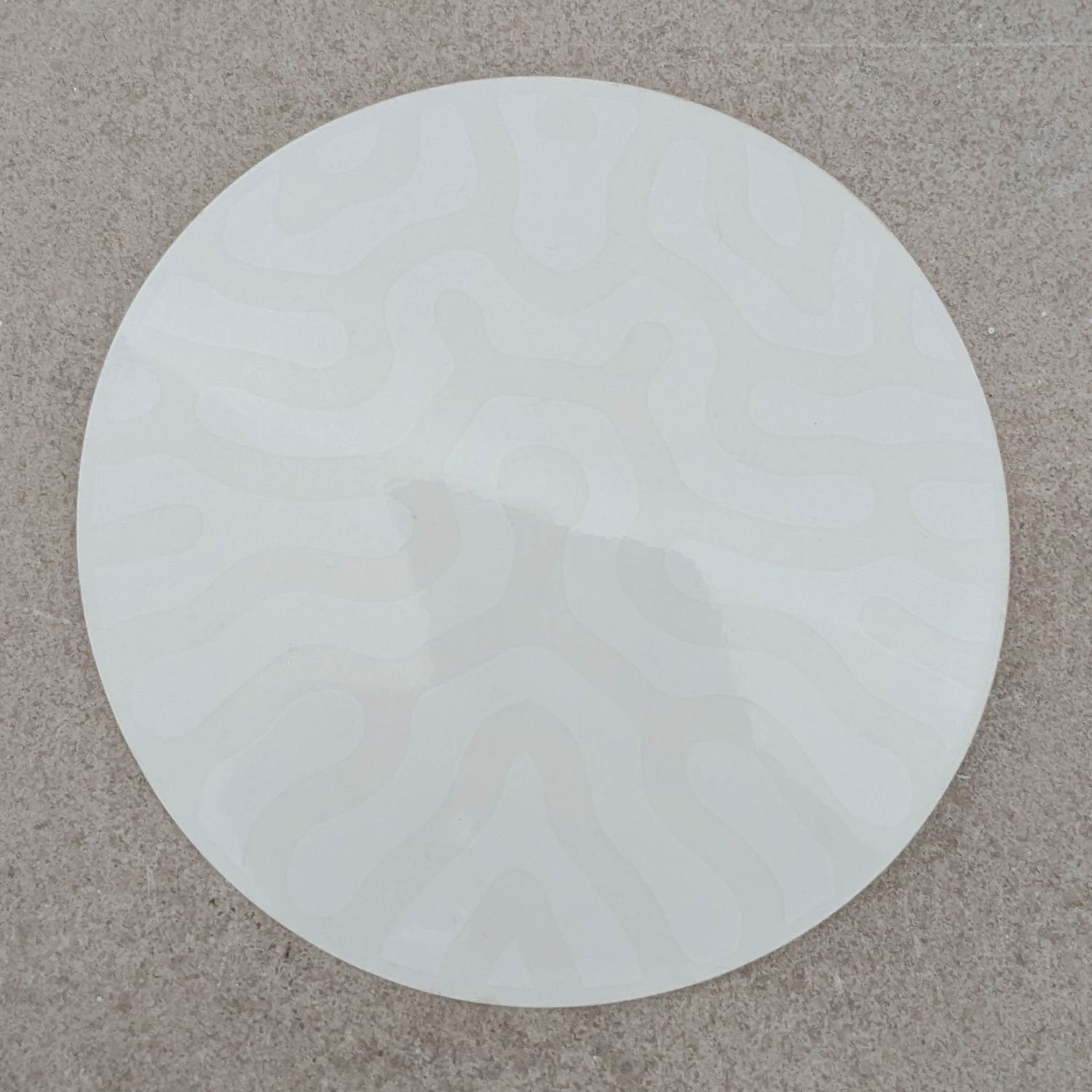 Clear white round sticker 4&quot;