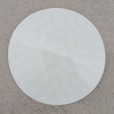 Clear white round sticker 4&quot;