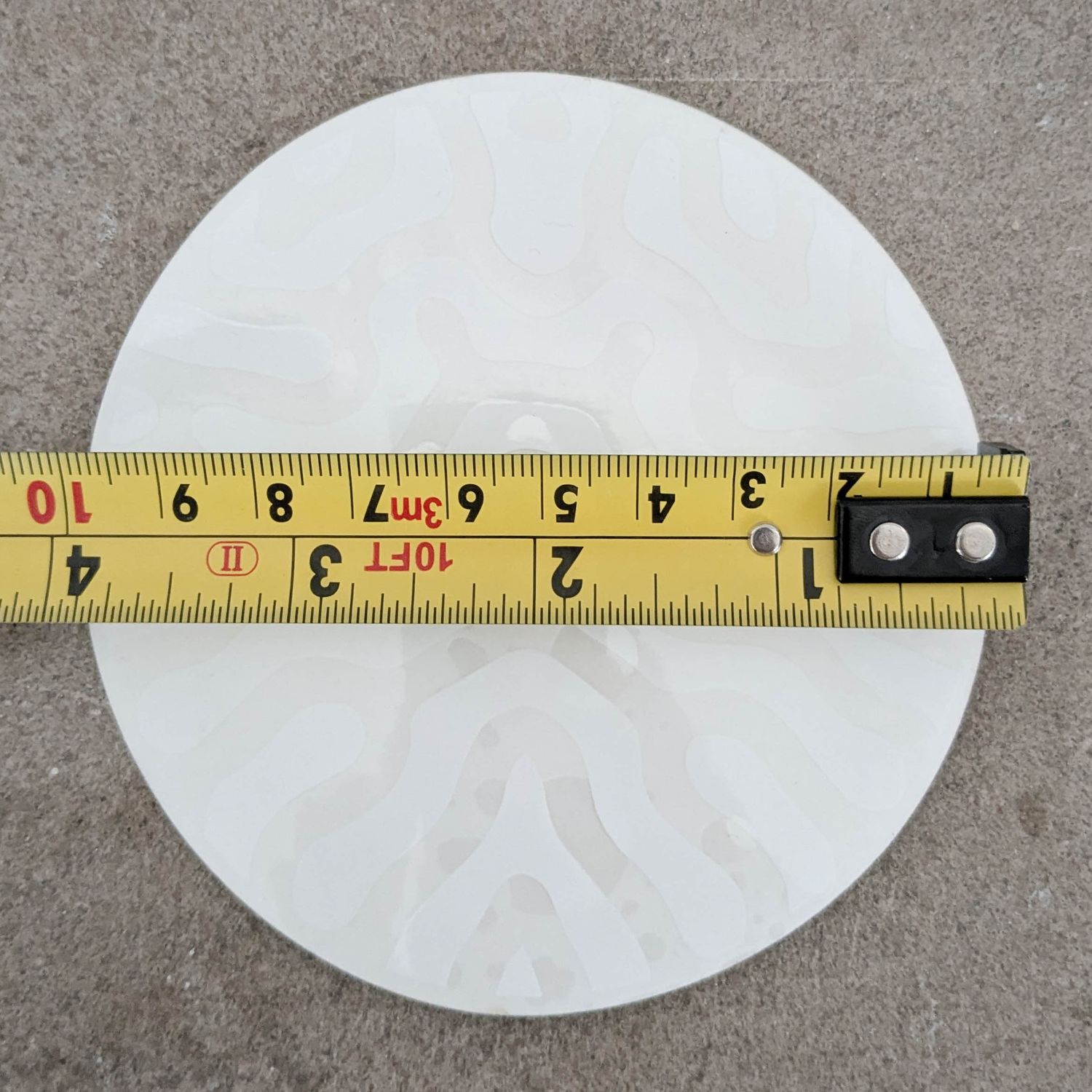 Clear white round sticker 4&quot;