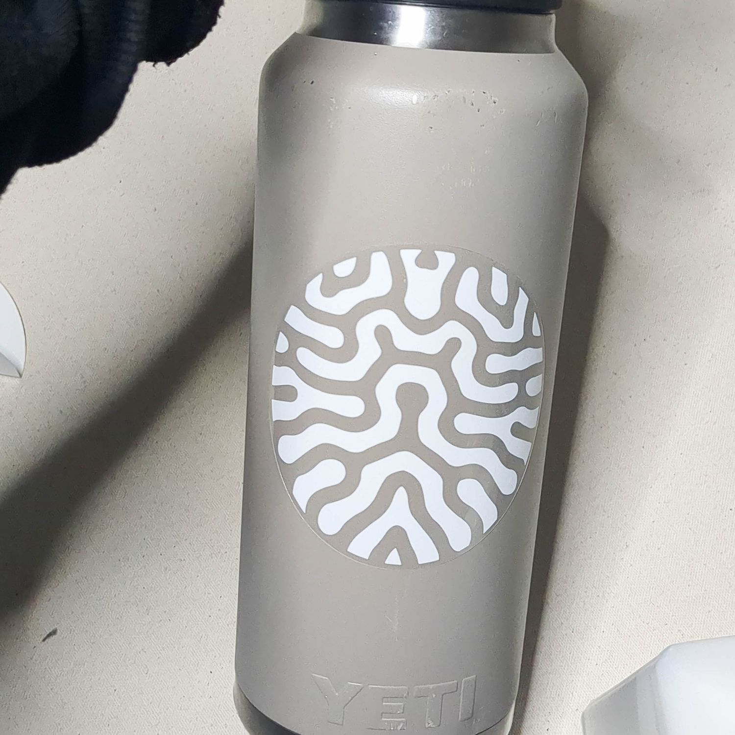Clear white round sticker 4&quot;