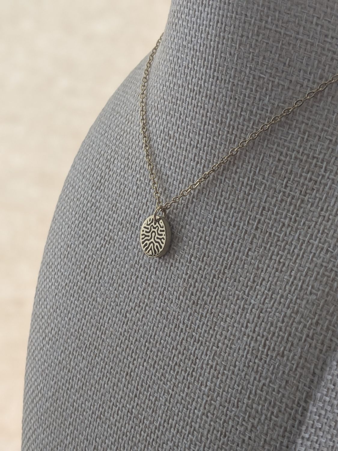 Datagrama dot Gold-Plated Pendant Necklace