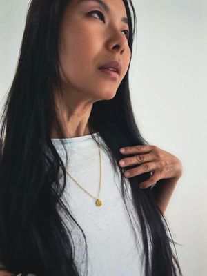 Datagrama dot Gold-Plated Pendant Necklace