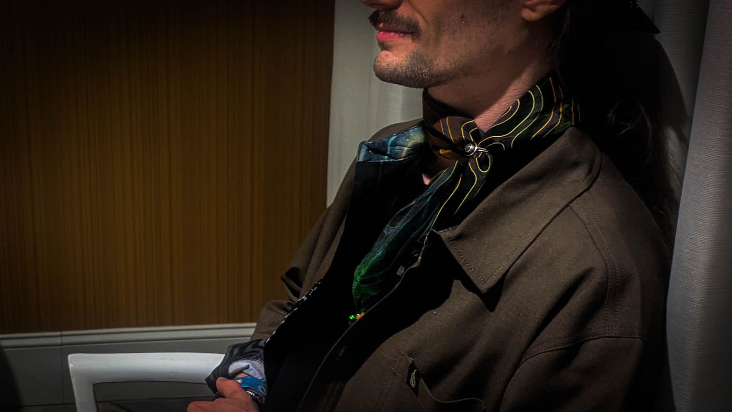 Silk + cotton bandana [Rasta}